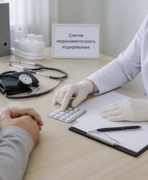 Снятие медикаментозного кодирования в Москве от 5224 р. | ПомогательРоссия